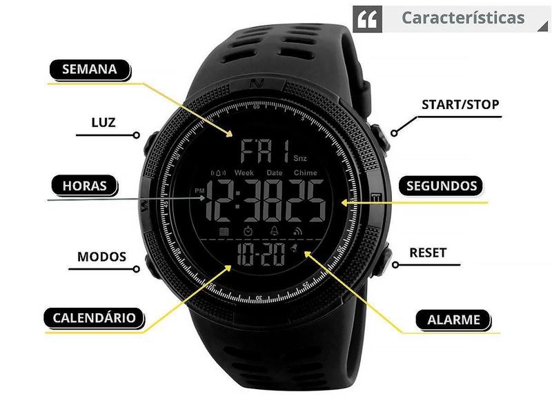 Skmei 1251 caracteristicas sale